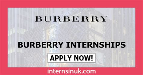 burberry internship 2018